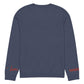 Heart - Knitted crew neck sweater NAVY