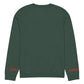 Heart - Knitted crew neck sweater PINE