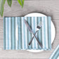 Cloth Napkins- Ocean Stripes- Set of 4