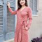 Cranberry Organic Wrap Dress