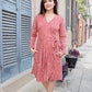 Cranberry Organic Wrap Dress