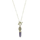 Amethyst Lariat Necklace