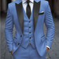Men's Slim-fit Suit Jacket Three-piece Set