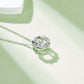 Set With Top-quality Moissanite, This Luxurious And Fashionable Light Luxury Trend Jewelry Necklace Pendant Is Made Of S925 Silver Electroplated With Platinum