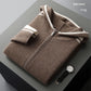 Men's Cardigan Hooded Color Matching Suit