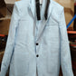 Men's Seersucker Striped Suit Two-piece Suit