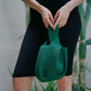 Mackenzie Knit Clutch in Emerald
