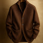 Gentlemans Knitted Three-button Shawl-collar Cardigan
