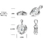 Set With Top-quality Moissanite, This Luxurious And Fashionable Light Luxury Trend Jewelry Necklace Pendant Is Made Of S925 Silver Electroplated With Platinum