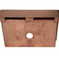 33" Farmhouse Single Well Plain Straight Apron Hammered Copper Kitchen Sink