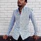 The Diagonal Organic Cotton Men's Button Down Shirt