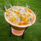 24" Round Bucket Hammered Copper Cooler