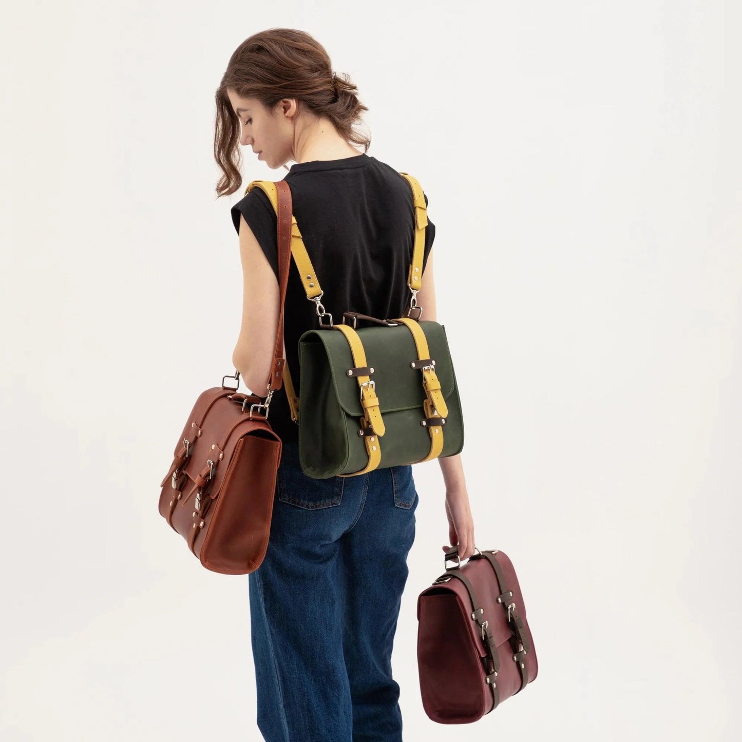 Genuine Leather Briefcase Bag Lora | Women's Work Bag