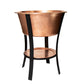 24" Round Bucket Hammered Copper Cooler