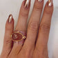 Torrey Ring in Rose Gold with Cherry Quartz