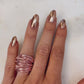 Rose Gold Marcia Ring with Light Pink Swarovski Crystals