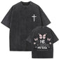 Christian Religious Jesus Forgive Them Father Vintage Washed T-shirt