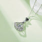 Set With Top-quality Moissanite, This Luxurious And Fashionable Light Luxury Trend Jewelry Necklace Pendant Is Made Of S925 Silver Electroplated With Platinum