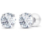 1.50 CTW Lab-Grown Diamond Stud Earrings in 14K White or Yellow Gold – F Color, VS Clarity | AGI Certified