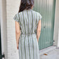 Earth Toned Organic Cotton Button Dress