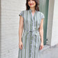 Earth Toned Organic Cotton Button Dress