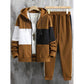 Mens Autumn Winter 3D Elephant-Print Long-Sleeve Hoodie Set