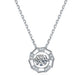 Set With Top-quality Moissanite, This Luxurious And Fashionable Light Luxury Trend Jewelry Necklace Pendant Is Made Of S925 Silver Electroplated With Platinum