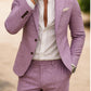 Men's Digital Printing Casual Suit Top Two-piece Pants