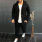 Mens Fashion Solid-Color Causel Hooded