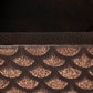 33" Farmhouse Single Well Squama Design Straight Apron Hammered Copper Kitchen Sink