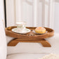 Couch Potato Tray-Smart Clip-On Sofa Tray Made of Acacia Wood