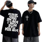 Men's Aesthetic Christian T Shirt Jesus Bible Verse Letters