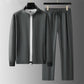 Stand Collar Sweater Cardigan Sports Suit For Men