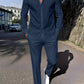 Spring And Autumn Plaid Square Grain Printing Comfortable Basic Commuting Men's Suit