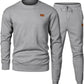 Men's Sports Casual Versatile Round Neck Sweater Set