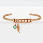 Diy Beaded Lettering Stainless Steel Bracelet