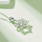 Set With Top-quality Moissanite, This Luxurious And Fashionable Light Luxury Trend Jewelry Necklace Pendant Is Made Of S925 Silver Electroplated With Platinum