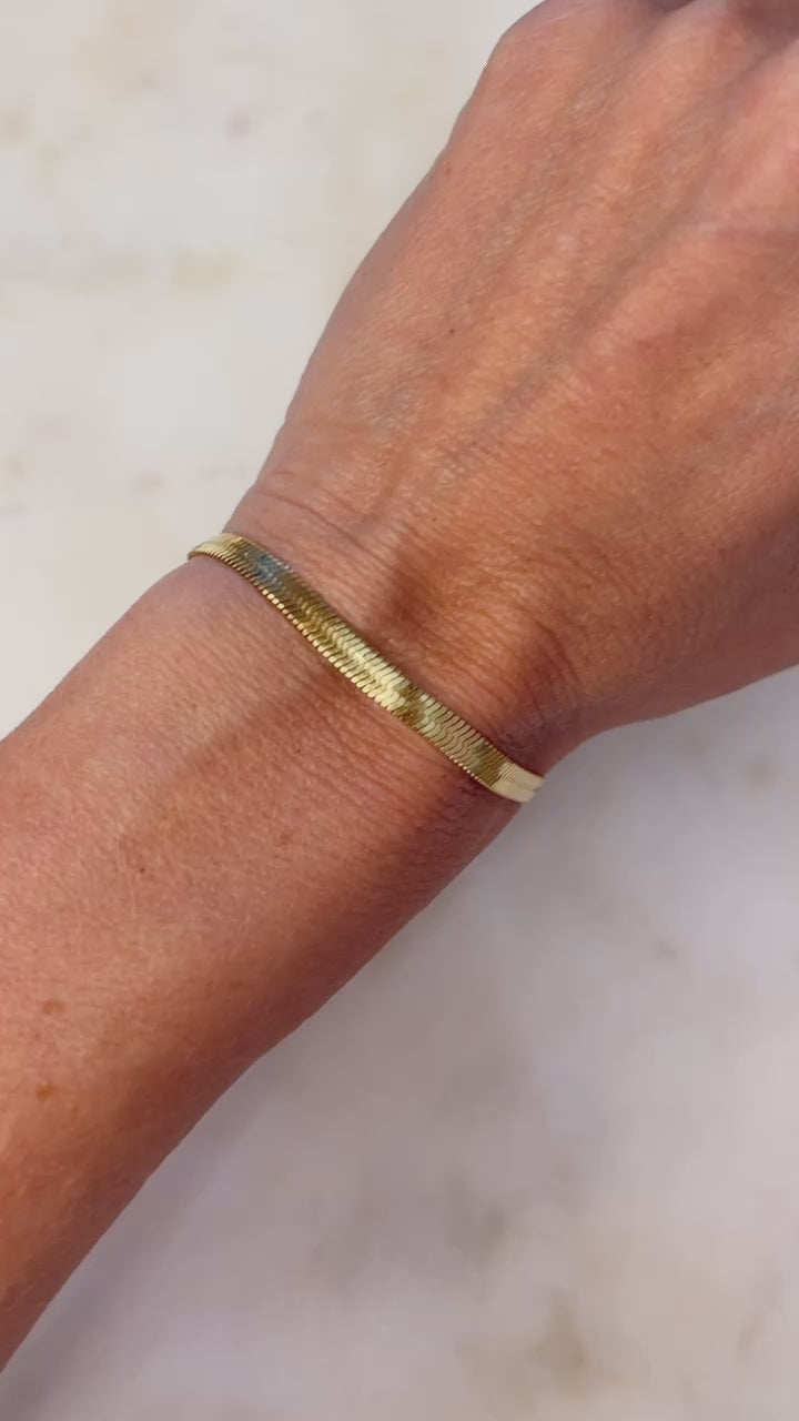 Snake Chain Gold Bracelet