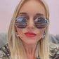 American Flag Round Shaped Sunglasses