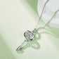 Set With Top-quality Moissanite, This Luxurious And Fashionable Light Luxury Trend Jewelry Necklace Pendant Is Made Of S925 Silver Electroplated With Platinum