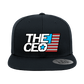 American Flag The CEO Embroidered flat Bill Hat