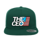 American Flag The CEO Embroidered flat Bill Hat