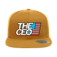 American Flag The CEO Embroidered flat Bill Hat