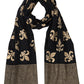 Fleur de Lis Scarf on Black