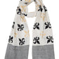 Fleur de Lis Scarf on White