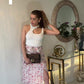 Brunch Skirt in Pink Florals