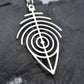 Primitive Pendant in cherry on leather cord