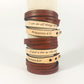 Spiritual Quote Wrap Bracelets - She is clothed with strength and dignity