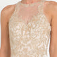 Charmeuse Mermaid Long Dress with Beads and Sequin Embellished