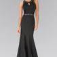 Beads Embellished Bodice Long Dress with Sheer Back